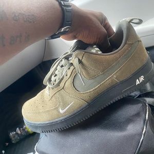 Suede Green Nike air forces